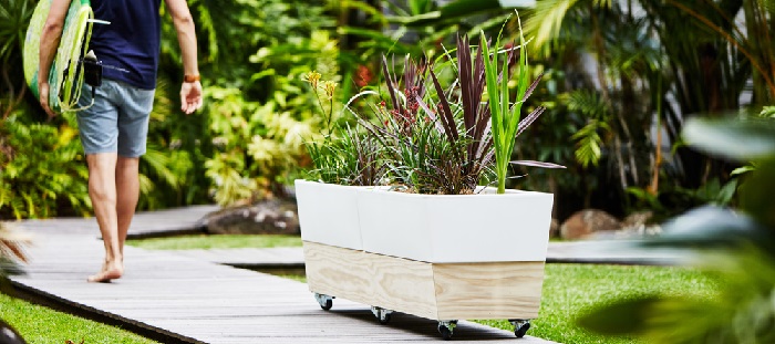 self watering planter box